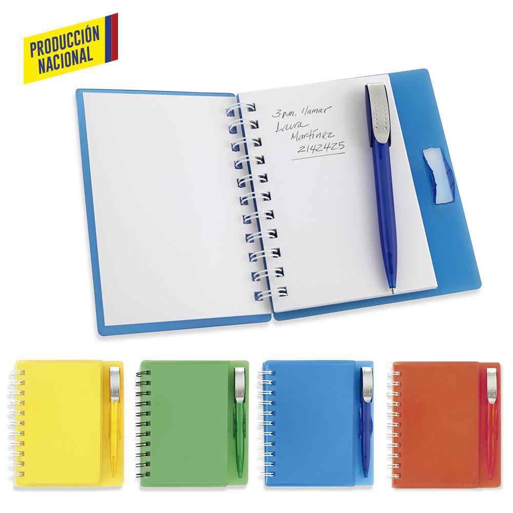 Libreta con Bolígrafo Hard Top 100 Hojas -Prod Nal  OF-121