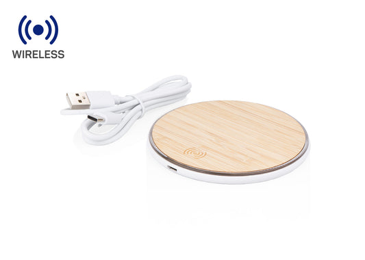 TE0673 Cargador Wireless Bambú
