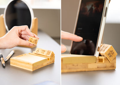 OF0621 Memo Calendario Bambú