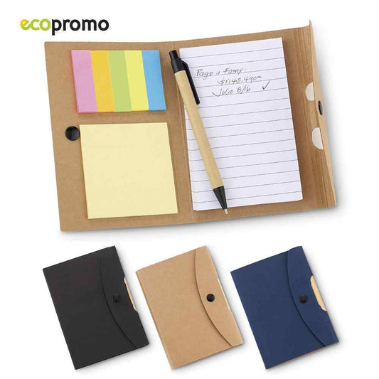 Libreta con Bolígrafo Button Reciclable  OF-448