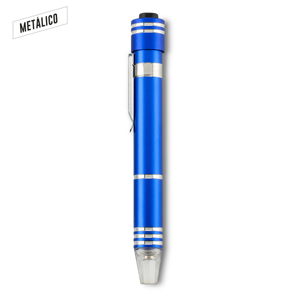Set de Destornilladores Pen con Linterna LED  HE-281