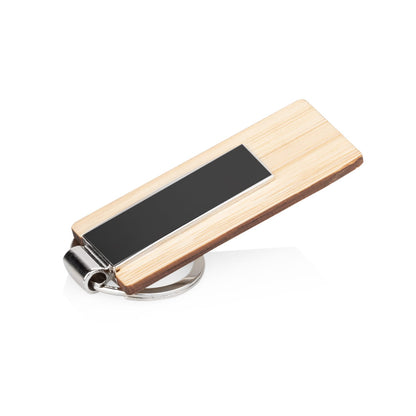 HE0351 Llavero Bambú Metal