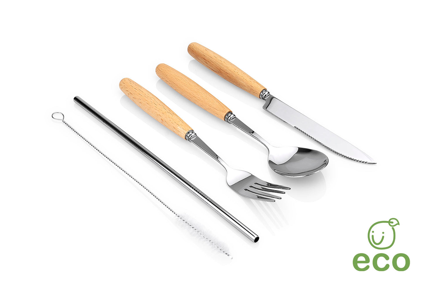 HO0373 Set de Cubiertos Bambú Bella