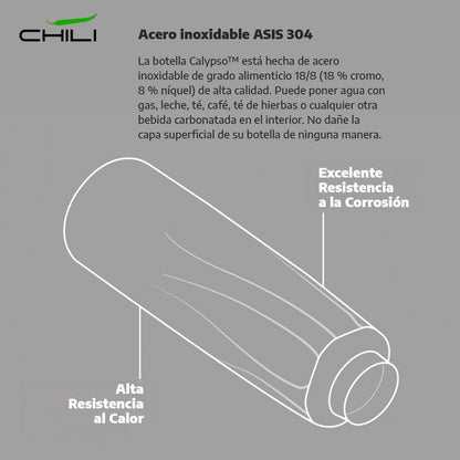 Termo Metalico Calypso Chili 500ml  MU-300