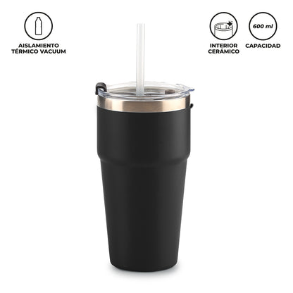 MUG METALICO LUMIX 600ml  MU-409