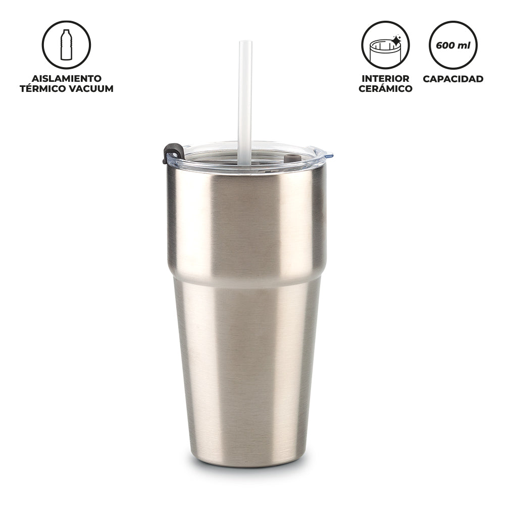 MUG METALICO LUMIX 600ml  MU-409