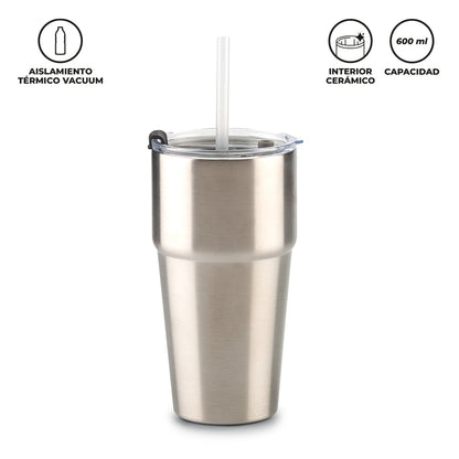 MUG METALICO LUMIX 600ml  MU-409