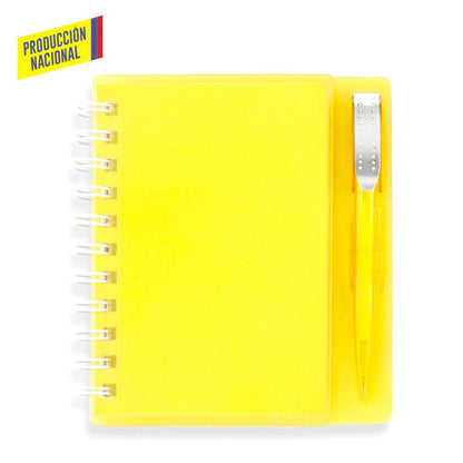 Libreta con Bolígrafo Hard Top 100 Hojas -Prod Nal  OF-121