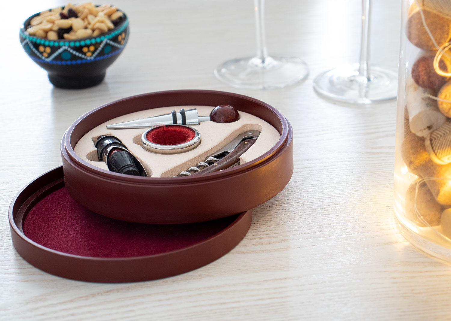 Caja Circular De Madera - Image 3