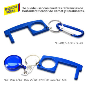 Llavero Plástico Multiusos Anticontacto - Prod Nal