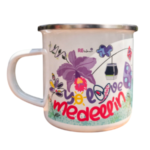 Taza en peltre Yo Love Medellín